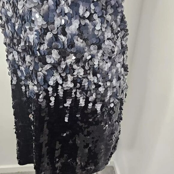 NWT Zara Knit Ombre Sequin Halter Dress size M - Picture 13 of 14